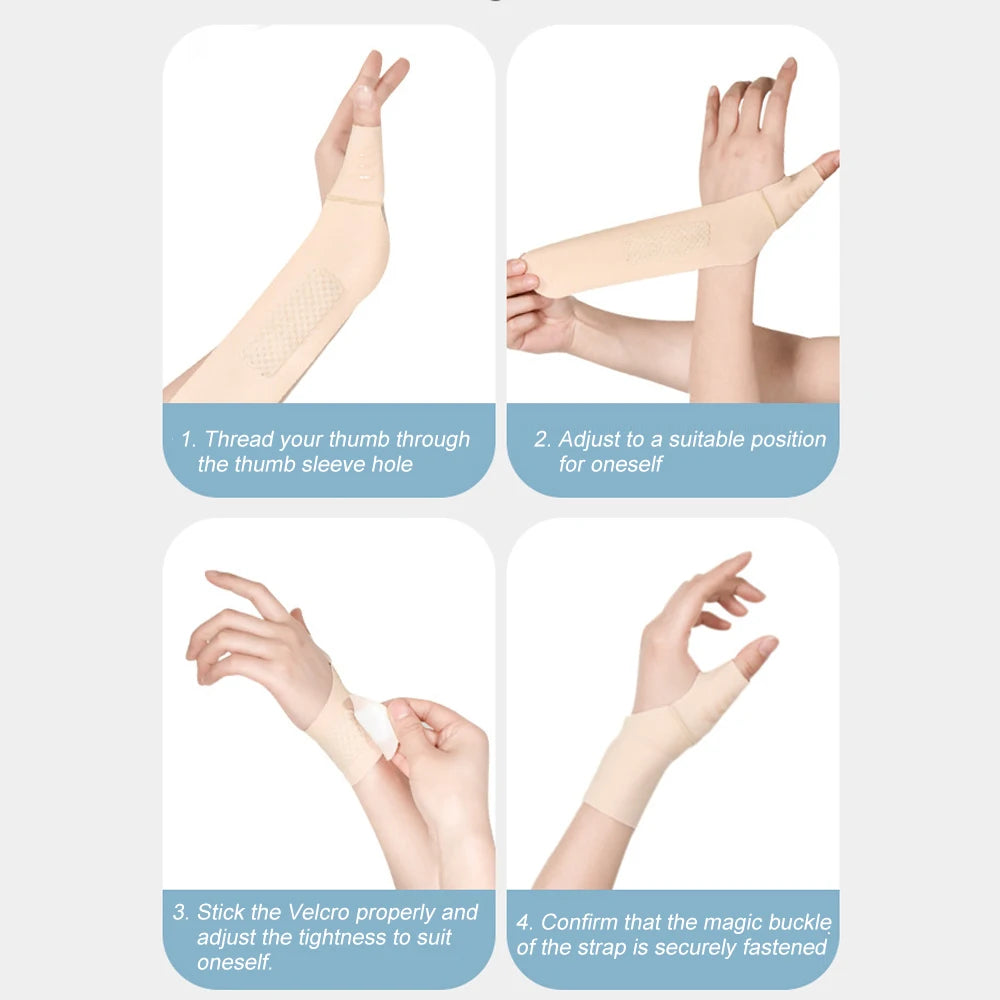 1Pcs Elastic Thumb Support Brace Layer - Soft Thumb Compression Sleeve Protector for Relieving Pain,Joint Pain,Tendonitis,Sports Peaceful Pleasures Health and Wellness