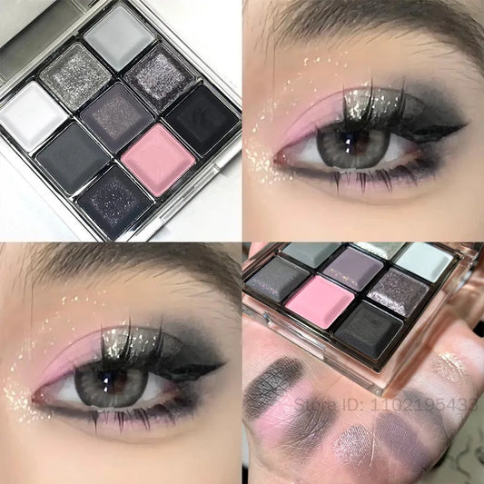 9-Color Smoky Eye Shadow Palette – Matte & Shimmer Eye Shadow Palette Peaceful Pleasures Health and Wellness
