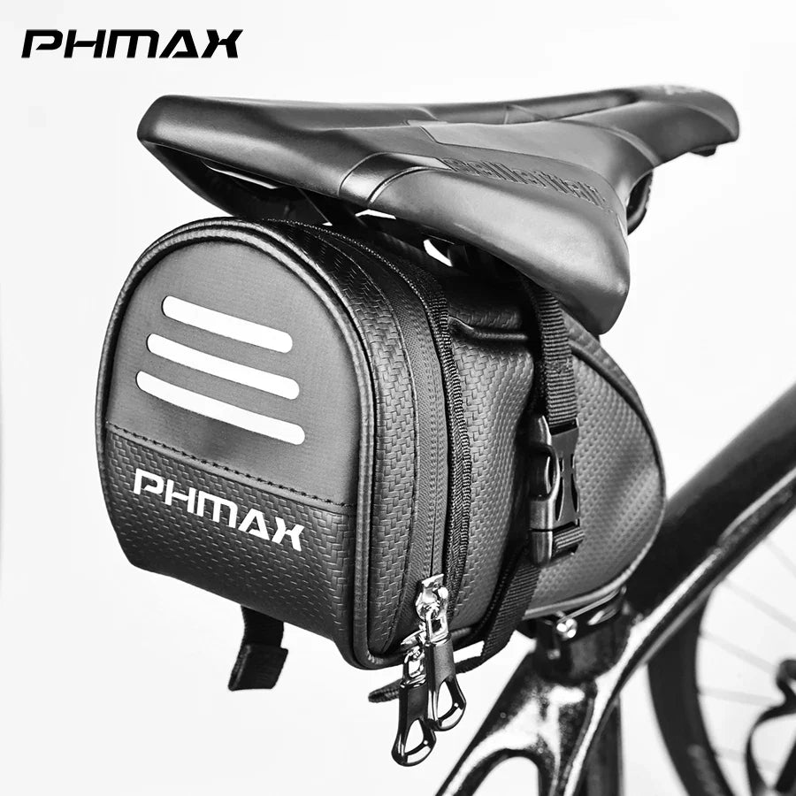 PHMAX Waterproof Bicycle Saddle Bag – Reflective Large Capacity