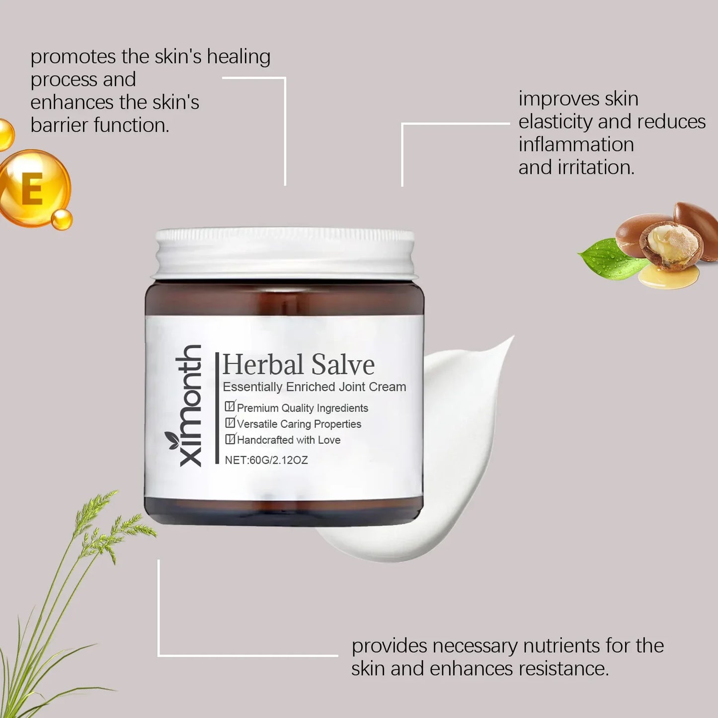 Ximonth Beeswax Herbal Body Cream – Nourishing & Soothing 60g