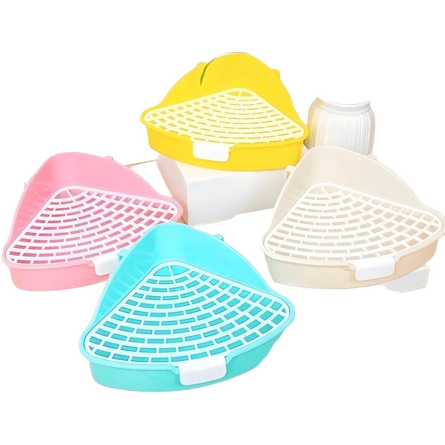 Corner Litter Tray for Hamsters, Guinea Pigs & Small Pets