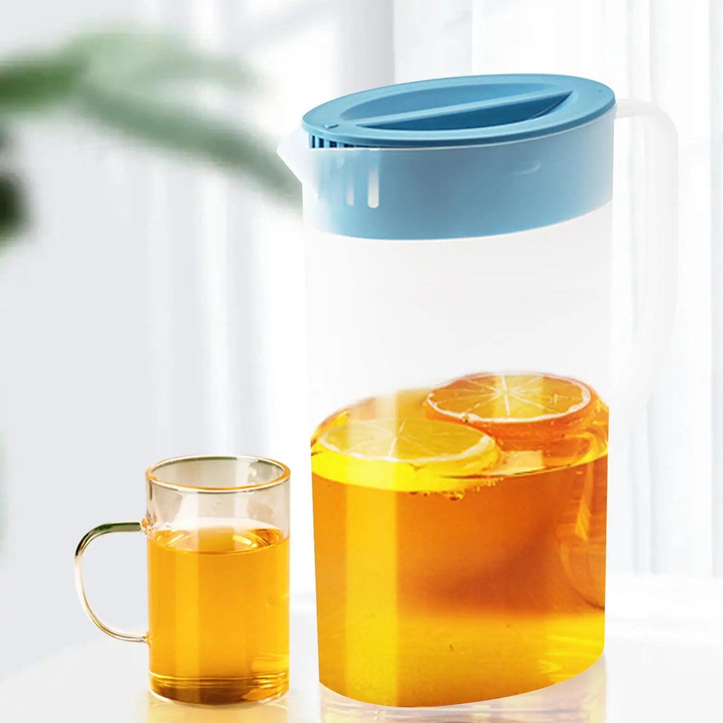Large Water Pitcher with Lid & Handle – 1.5L & 2L Juice Jug