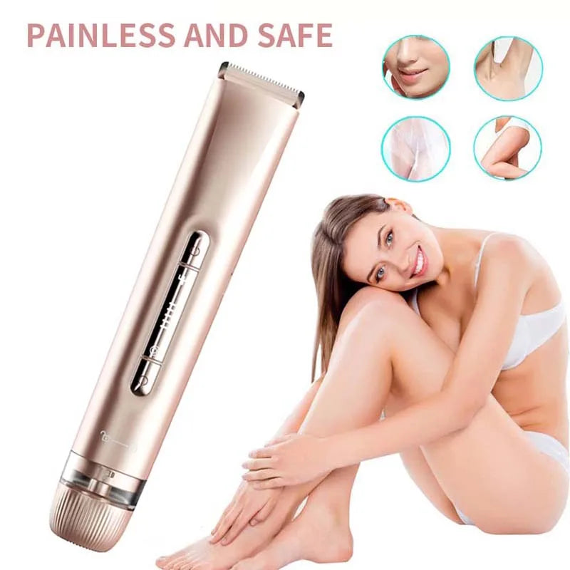 Ladies Shaving Machine, Portable Electric Shavers, Body Epilator Razor for Women; Fast Hair Removal, Skin-Friendly Blades Peaceful Pleasures Health and Wellness