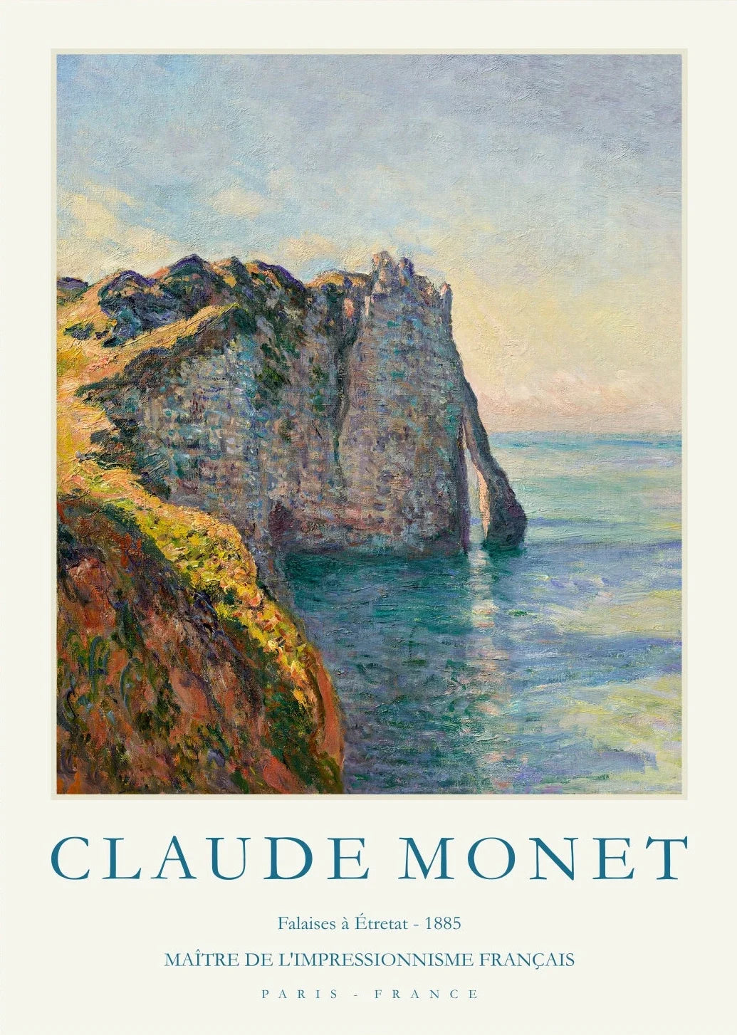 Claude Monet Abstract Landscape Canvas Wall Art | Unframed Print