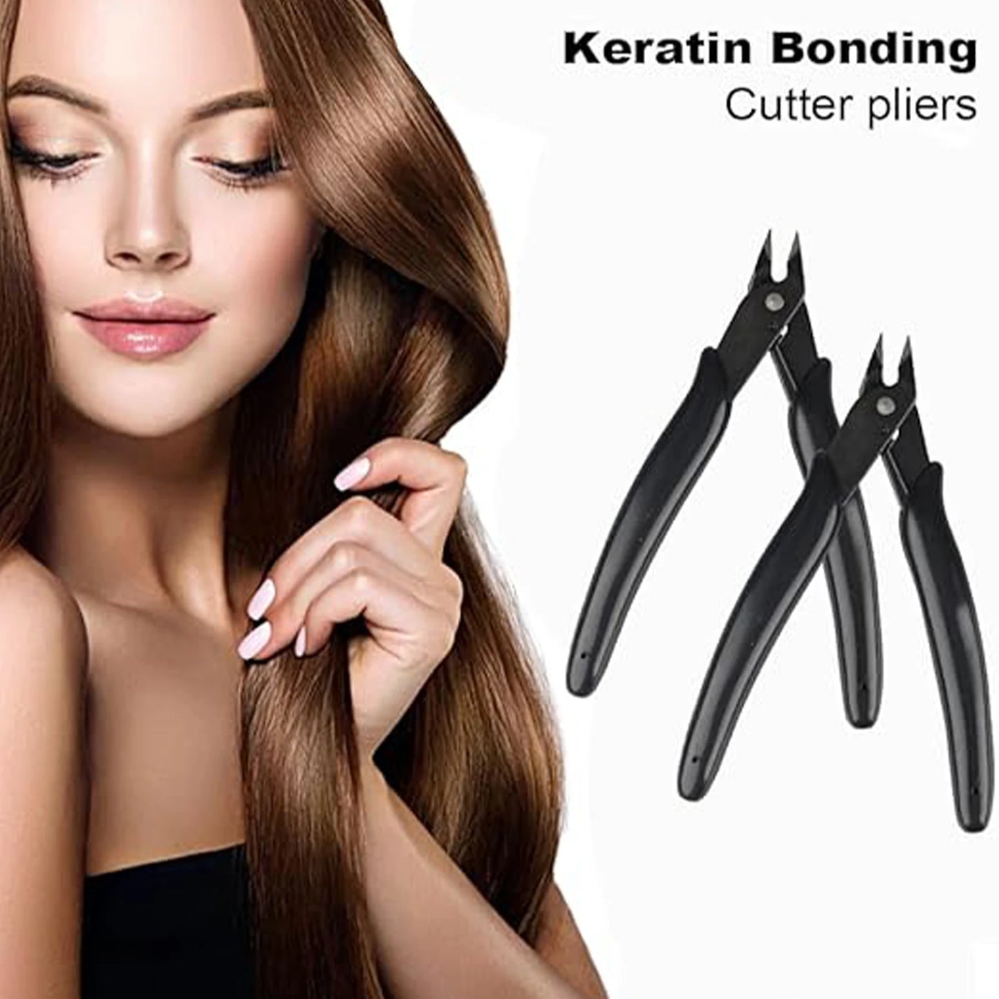 Keratin Hair Extension Cutting Pliers | Stainless Steel Bond Cutter