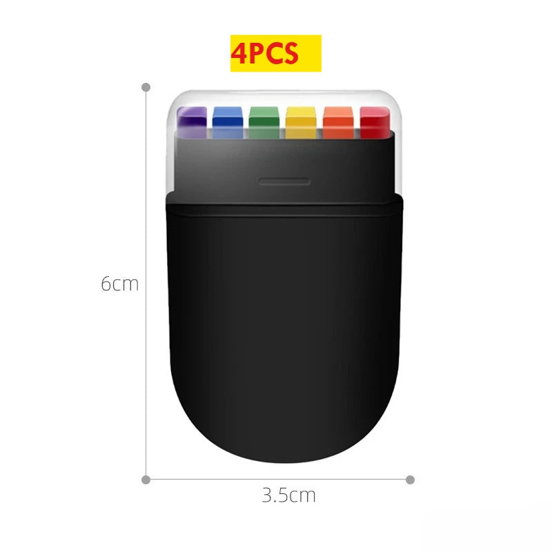 Rainbow Crayon Paint Rainbow Birthday Party Colourful Theme Party Accessories Party Family Costume Gift Pocket Size Peaceful Pleasures Health and Wellness Black 4PCS