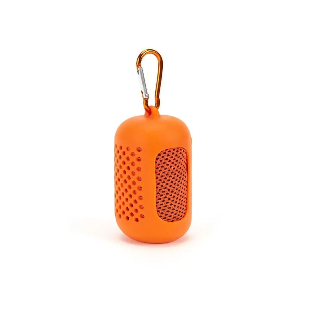 Mini Quick Dry Fitness Cool Towel Portable Microfiber Silica Gel Sports Quick Dry Cool Towel Towel Silicone Bag Sports Peaceful Pleasures Health and Wellness Orange