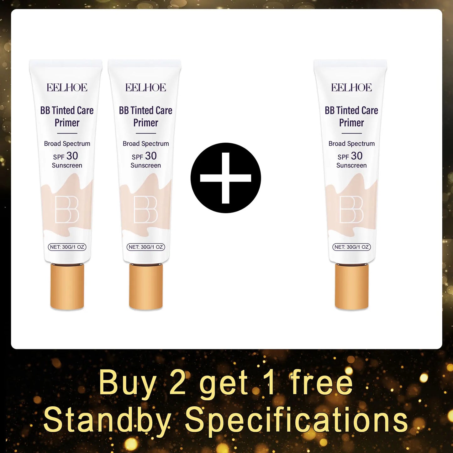 EELHOE BB Cream SPF 30 | Full Coverage Foundation & Primer