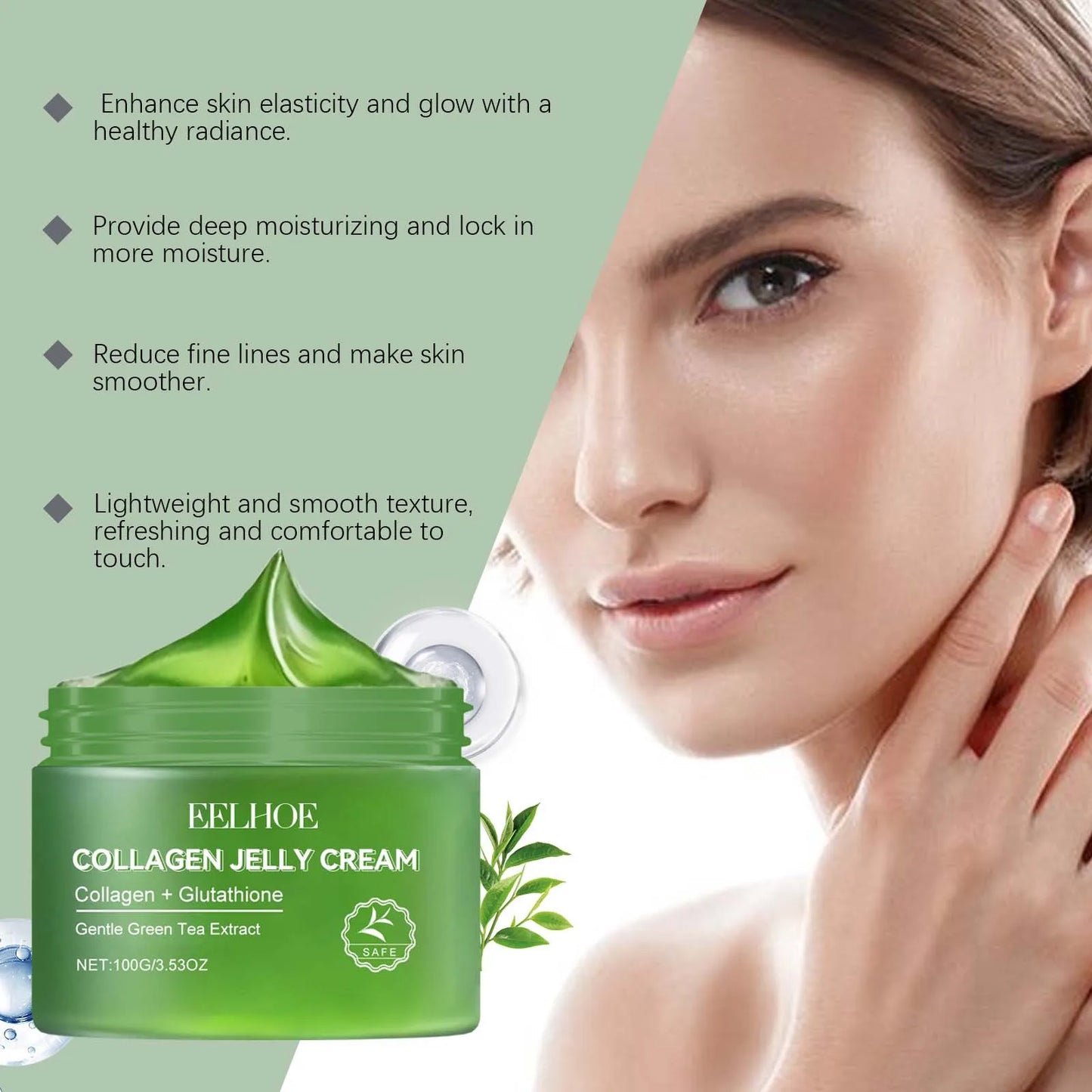 Collagen Jelly Cream for Pore Shrinking and Hydration Peaceful Pleasures Health and Wellness