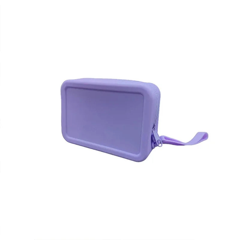 Silicone Travel Makeup Bag – Organizer, Coin Wallet & Key Pouch