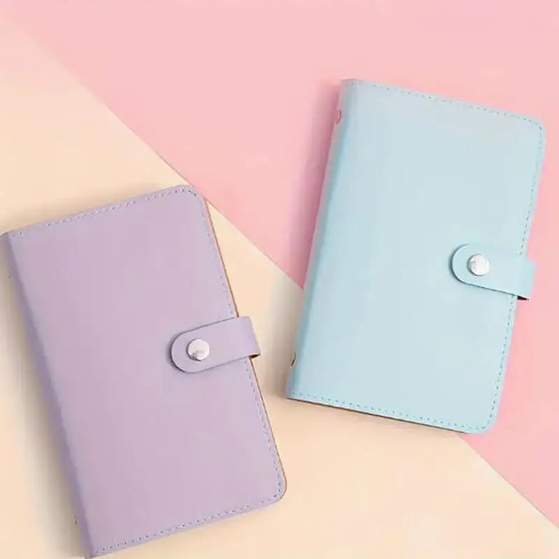 Large Capacity Cash Saving Organizer Book with Double Sided Pockets PU Leather Bill Storage Album for Budgeting Peaceful Pleasures Health and Wellness