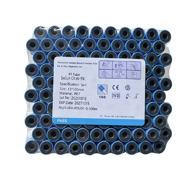 Sodium Citrate 1:9 Blood Collection Coagulation Tubes 100pcs