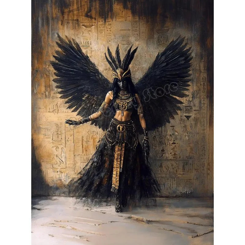 Dark Goddess Gaia/Hecate Greek Mythology Norse Witch Magic Gothic Fantasy Poster Canvas Painting Wall Art Pictures Home Decor Peaceful Pleasures Health and Wellness