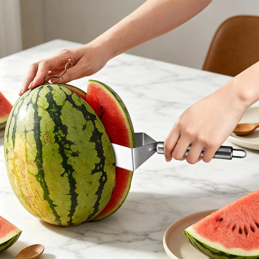 Stainless Steel Triangular Watermelon Slicer & Fruit Cutter Fruit Slicer Tool Oasis Select
