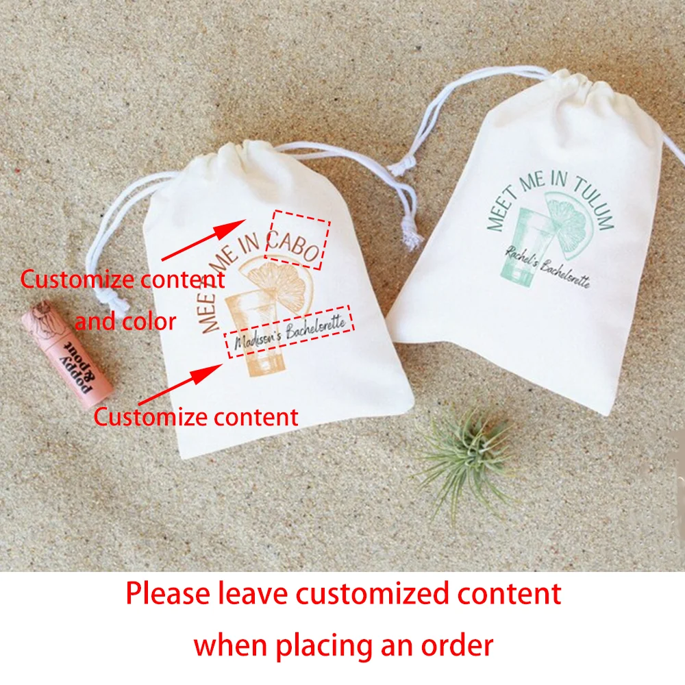 Custom Hangover Kit Bags – Bachelorette & Wedding Favors Party Favor Bag Peaceful Pleasures Health and Wellness custom bag 5pcs 13X18cm
