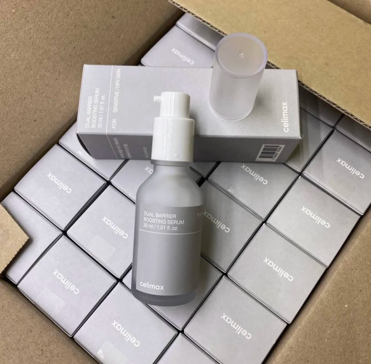 Celimax Dual Barrier Boosting Serum For Dry Sensitive Skin Soothing Deeply Nourishing Moisturizing Original Korean Face Essence Peaceful Pleasures Health and Wellness