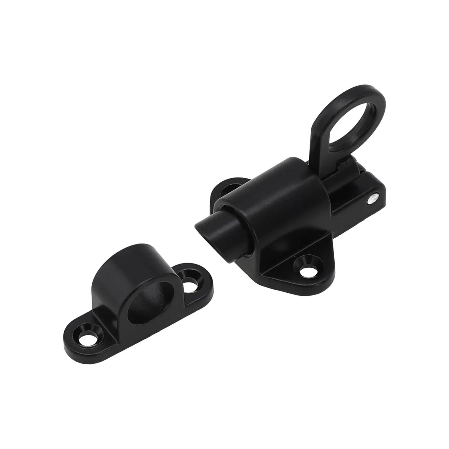 Aluminum Spring Bolt Latch Lock for Doors & Gates | Black/White