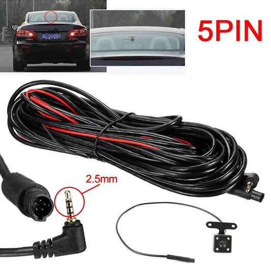 5 Pin HD Car Rear View Camera Reverse 4LED Night Vision Video Camera Wide Angle 170 Degree Parking Camera Car Accessories Peaceful Pleasures Health and Wellness