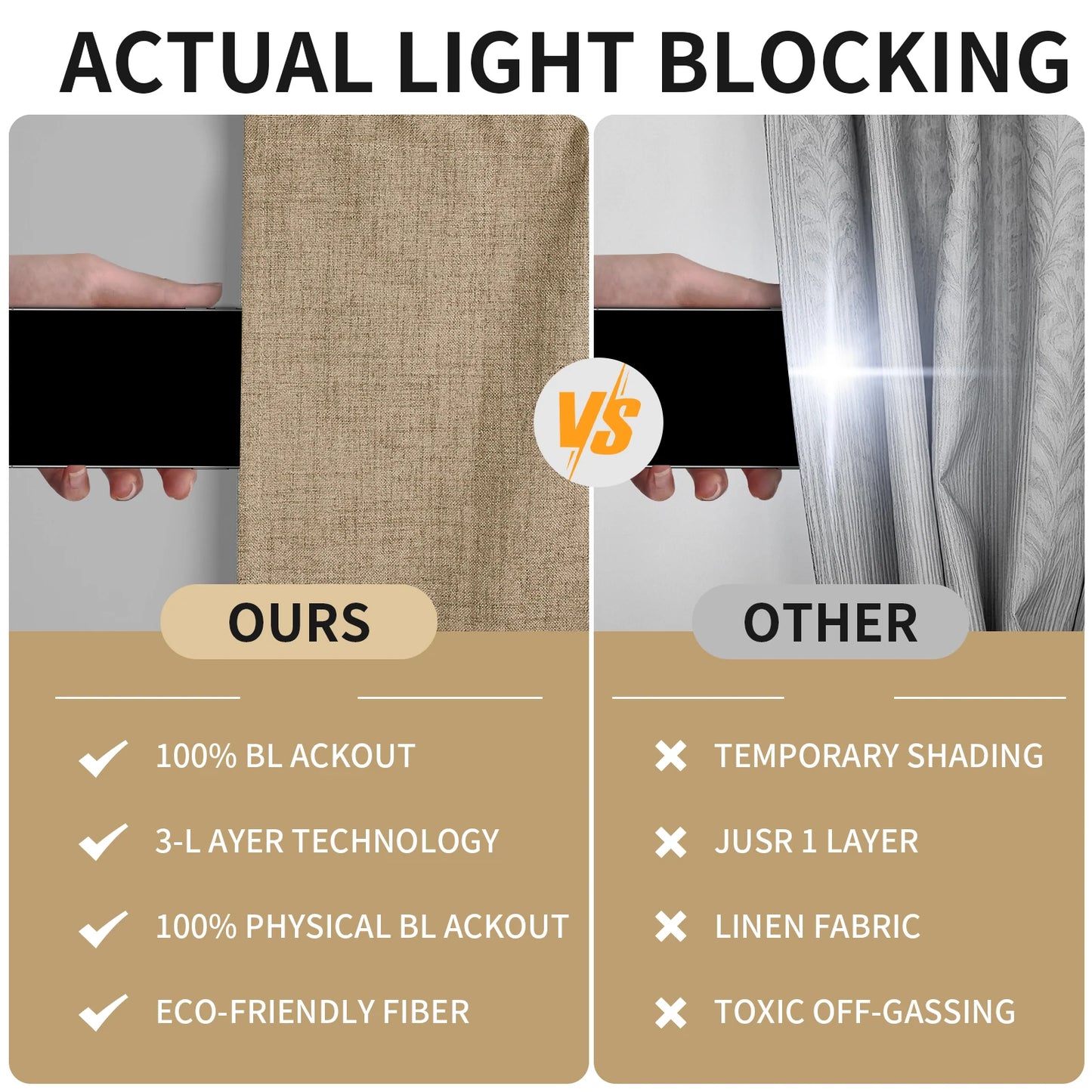 2 Panels Blackout Curtains Thermal Insulated Linen Curtain for Living Room Rod Pocket Light Blocking Drapes Window Treatment Peaceful Pleasures Health and Wellness