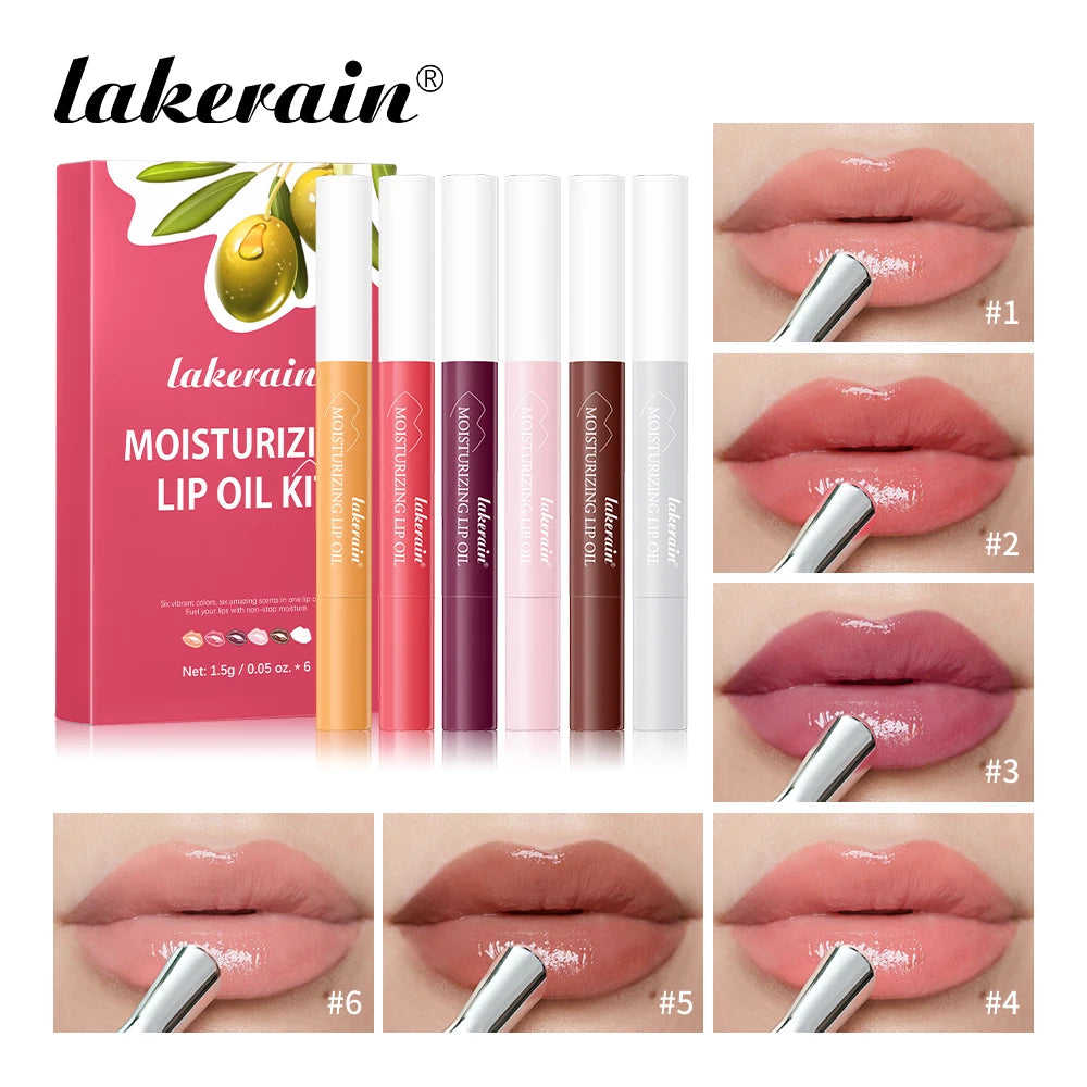 6 color lip essence lip long lasting moisturizing light lip lines color highlighting olive honey lipstick Peaceful Pleasures Health and Wellness 1-6