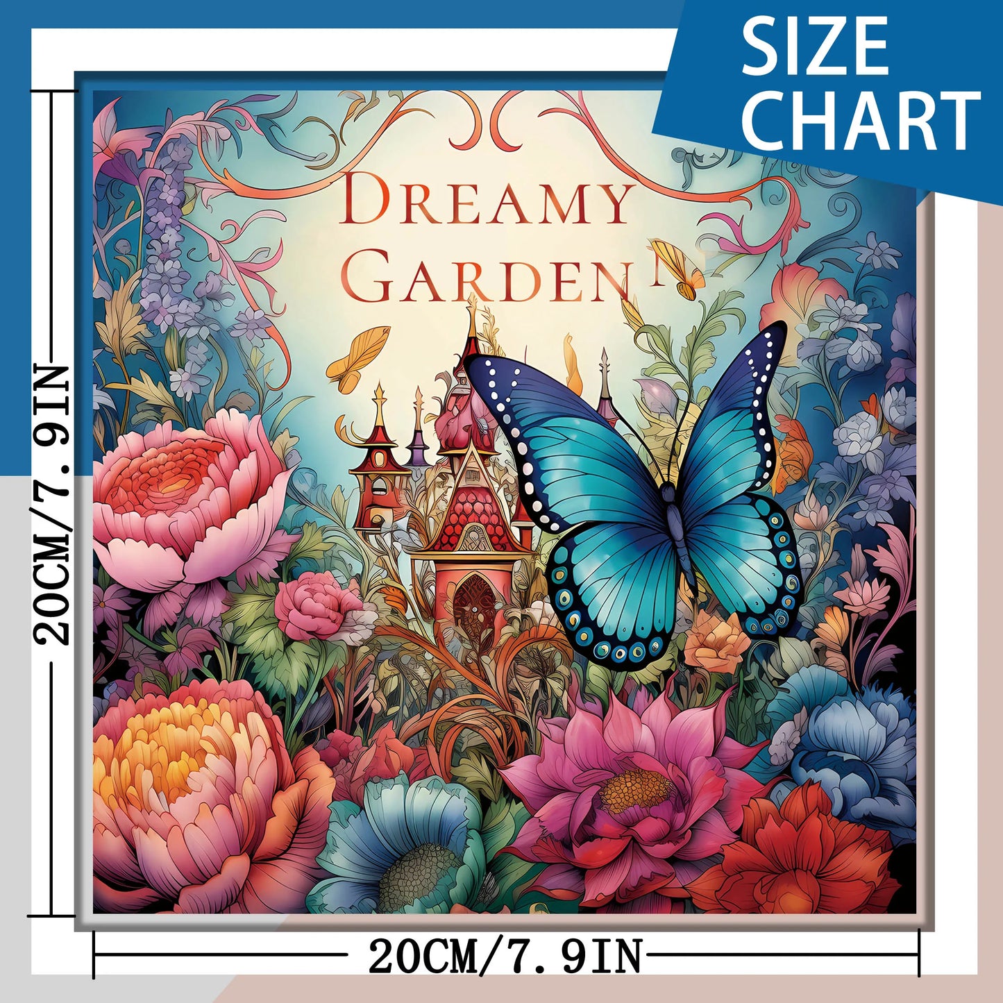 Bview Art Adult Coloring Book Garden Fantasy Stress Relief Relaxation
