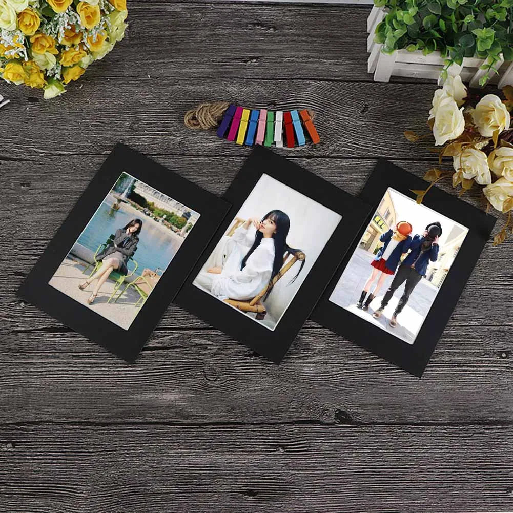 10pcs Photo Frame DIY 5/7 Inch Kraft Paper Hanging Wall Picture Album Decoration For Home Photo Frame Home Peaceful Pleasures Health and Wellness