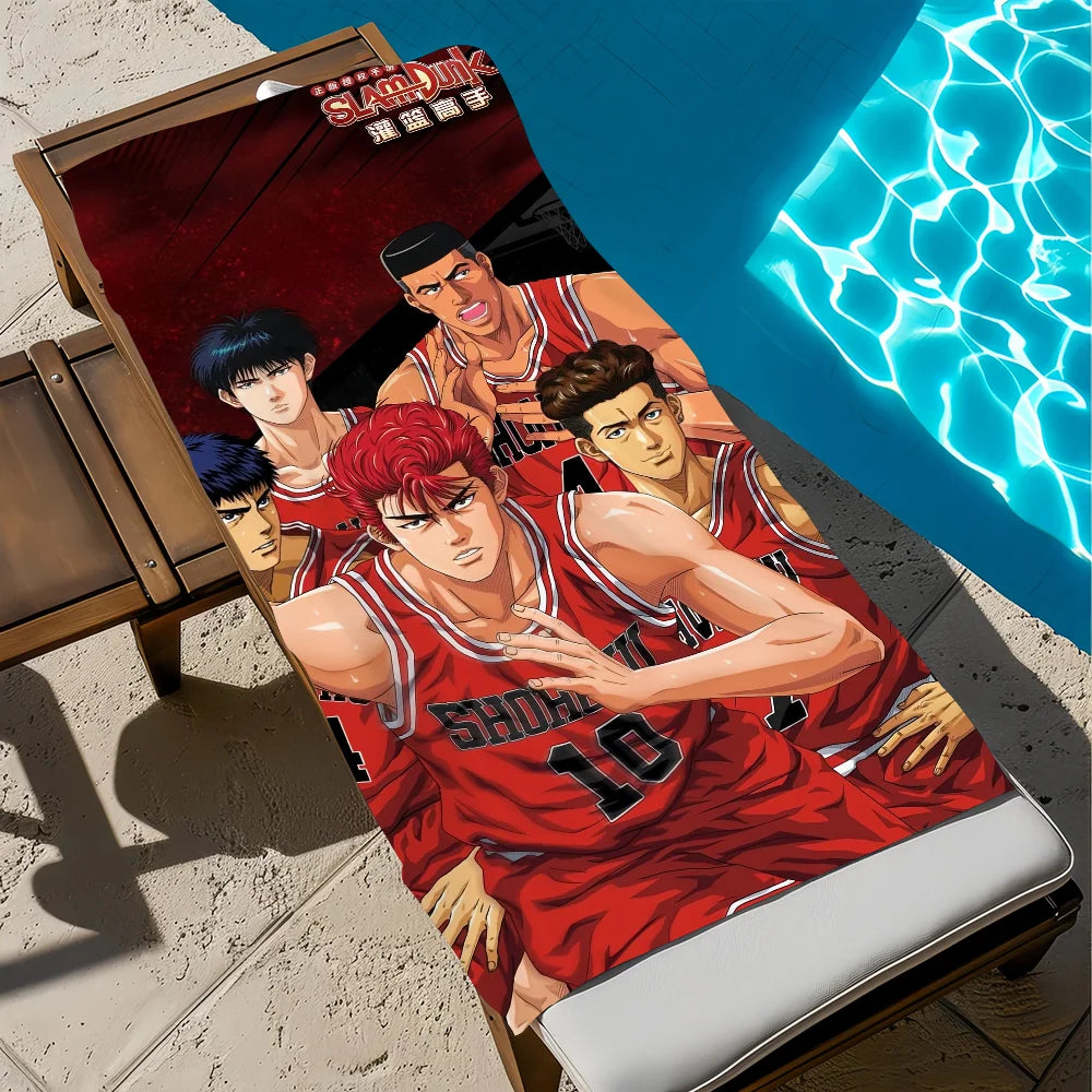 Slam Dunk Anime Beach Towel – Quick Dry Microfiber | 11 Sizes Anime Beach Towel Peaceful Pleasures Health and Wellness z2 STJ80x130CM