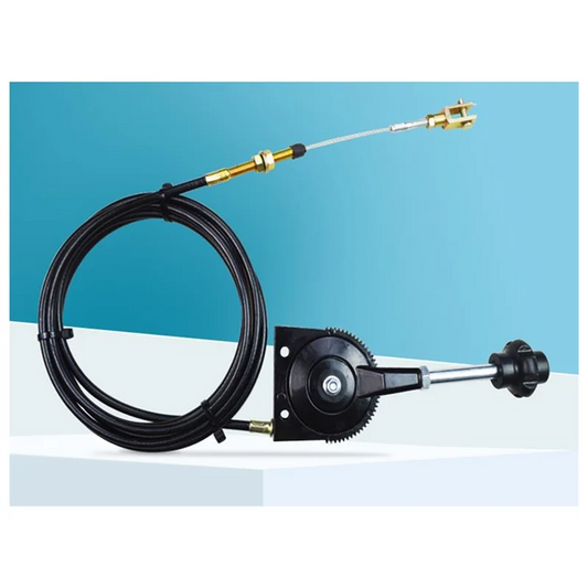 Universal Excavator Manual Throttle Cable 3.5M | Heavy Equipment Throttle Control Cable Peaceful Pleasures Health and Wellness Photo Color NONE