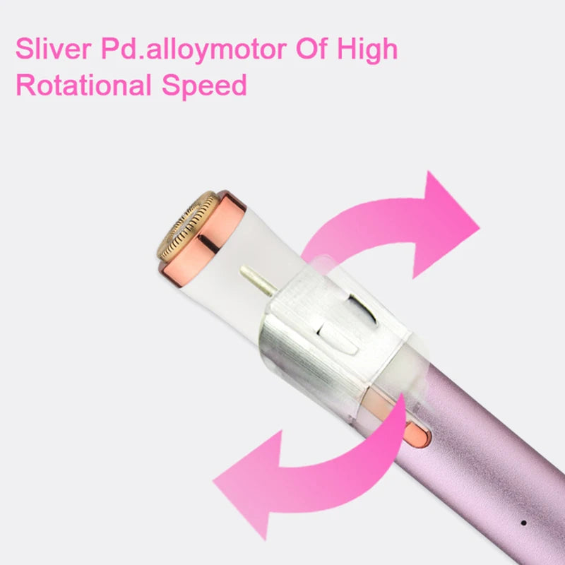 Rechargeable Portable Multifunction Painless Epilator for Face and Body Hair Removal Device Women Handheld Washable Hair Removal Peaceful Pleasures Health and Wellness