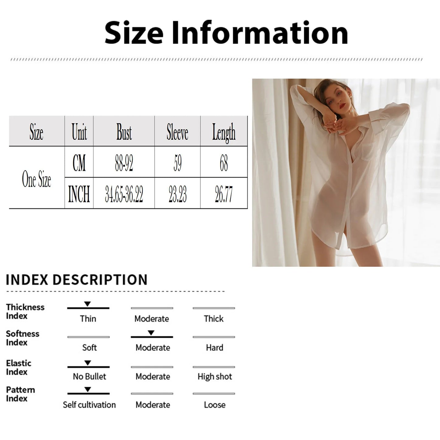 Women's Sheer Lace Sleepwear Shirt | Chiffon Nightgown Top