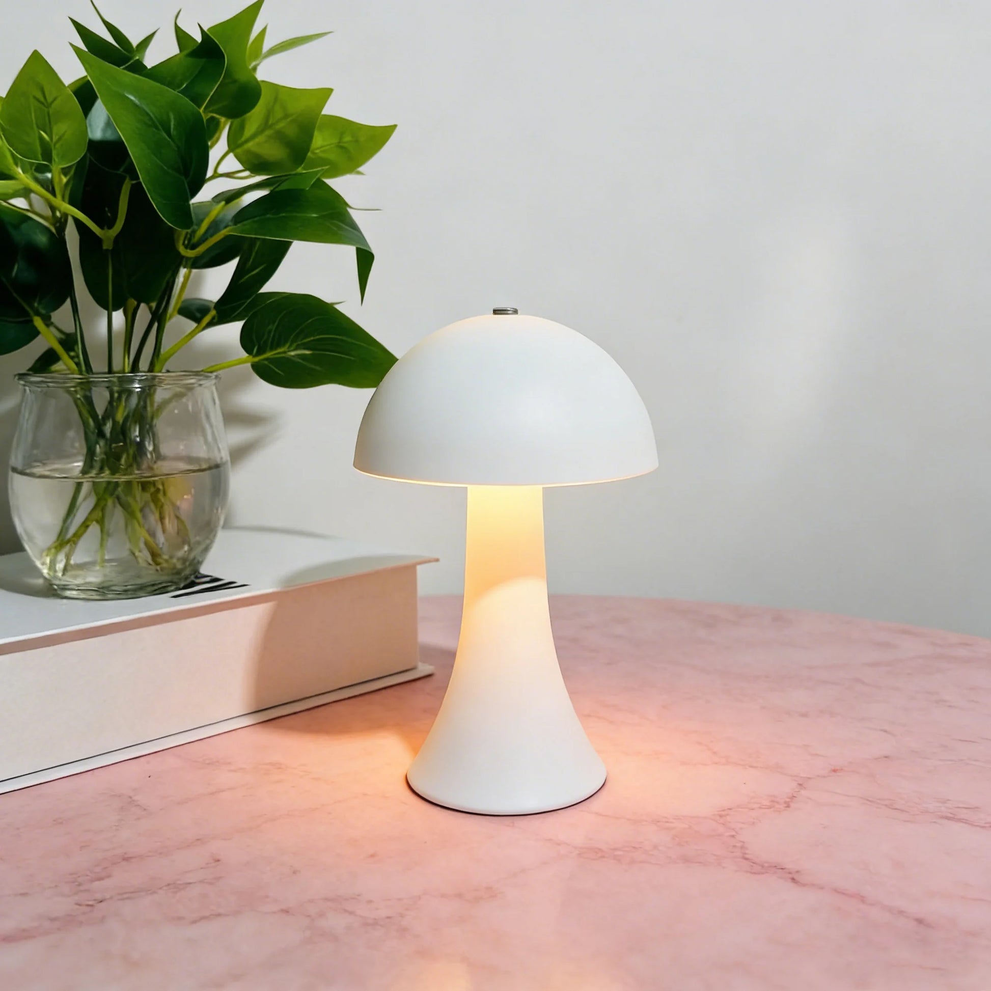 Rechargeable New LED Table Lamp Retro Mushroom Touch Sensor Bedside Lamp For Home Bedroom Restaurant Bar Decor Light Peaceful Pleasures Health and Wellness
