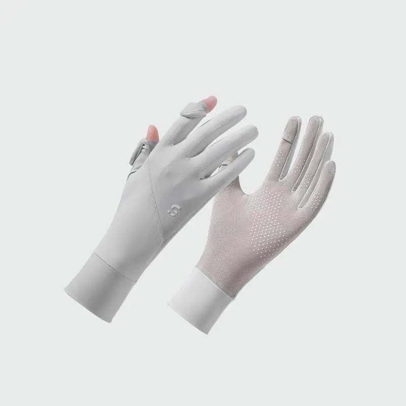 Women's Ice Silk UV Sun Protection Gloves | Lightweight Summer