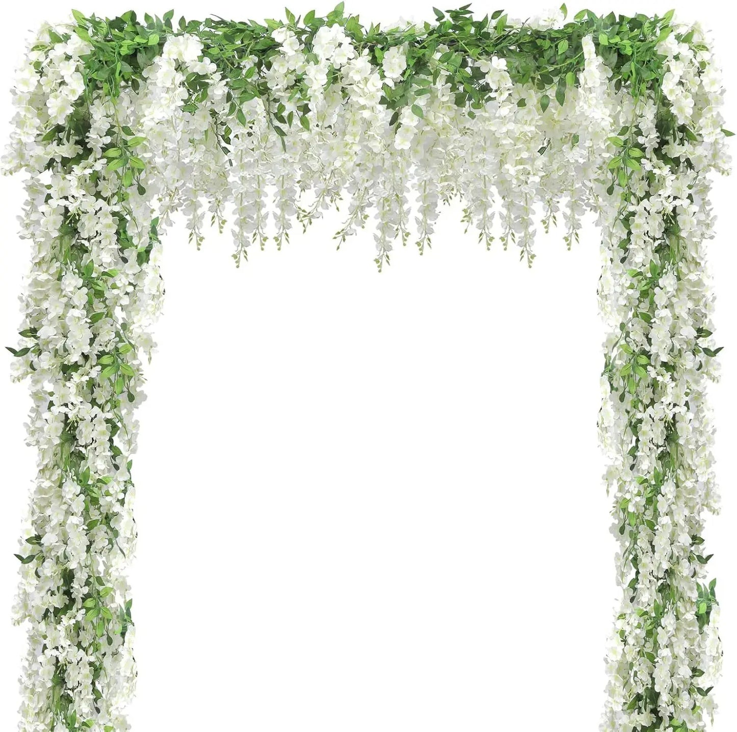 1.8M Silk Wisteria Flower Vine Garland | Wedding & Home Decor