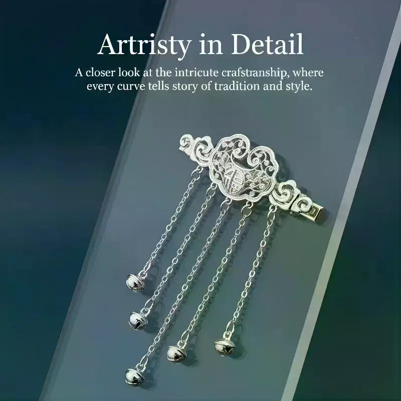 Tassel Bell Hair Clip – Vintage Chinese Style Hairpin Women