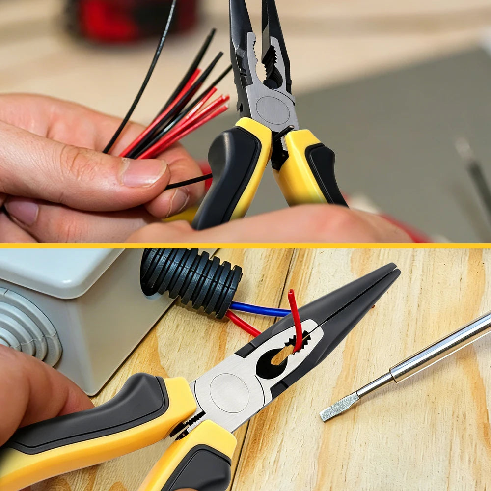 RDDSPON Needle Nose Pliers Hardware Tools Universal Wire Cutters Electricians Multifunctional Universal Diagonal Pliers for Home Peaceful Pleasures Health and Wellness