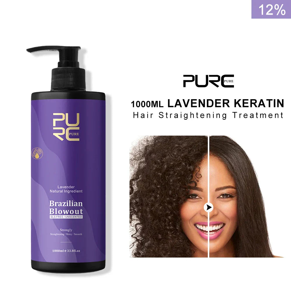 PURC 1000ml Brazilian Keratin Hair Treatment | 0%–12% Formalin