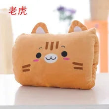 Soft Plush Hand Warmer Pillow – Kids Cartoon Stuffed Animal Cushion