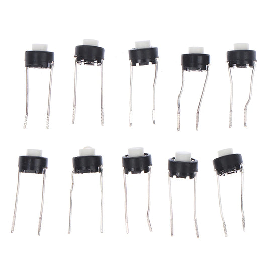 10pcs Mini Tactile Push Button Switch 6x6x5mm 4-Pin DIP Micro Switch Tactile Micro Switch Peaceful Pleasures Health and Wellness