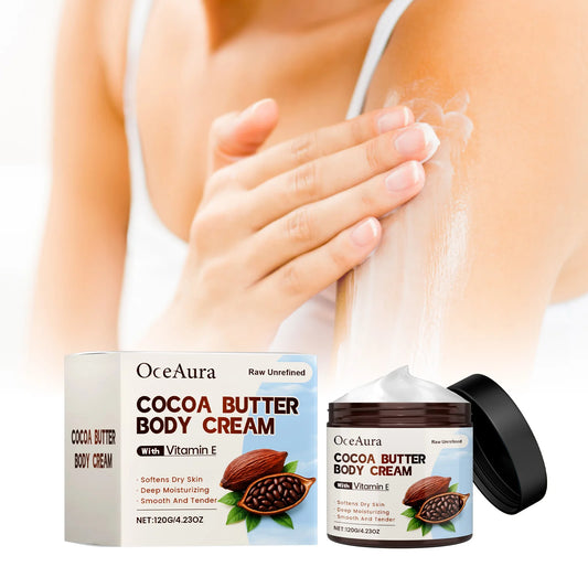 Cocoa Butter Body Lotion Intense Moisturizing Nourishing Cream Smooth Soft Skin Brightening Non-Greasy Winter Skin Care Peaceful Pleasures Health and Wellness