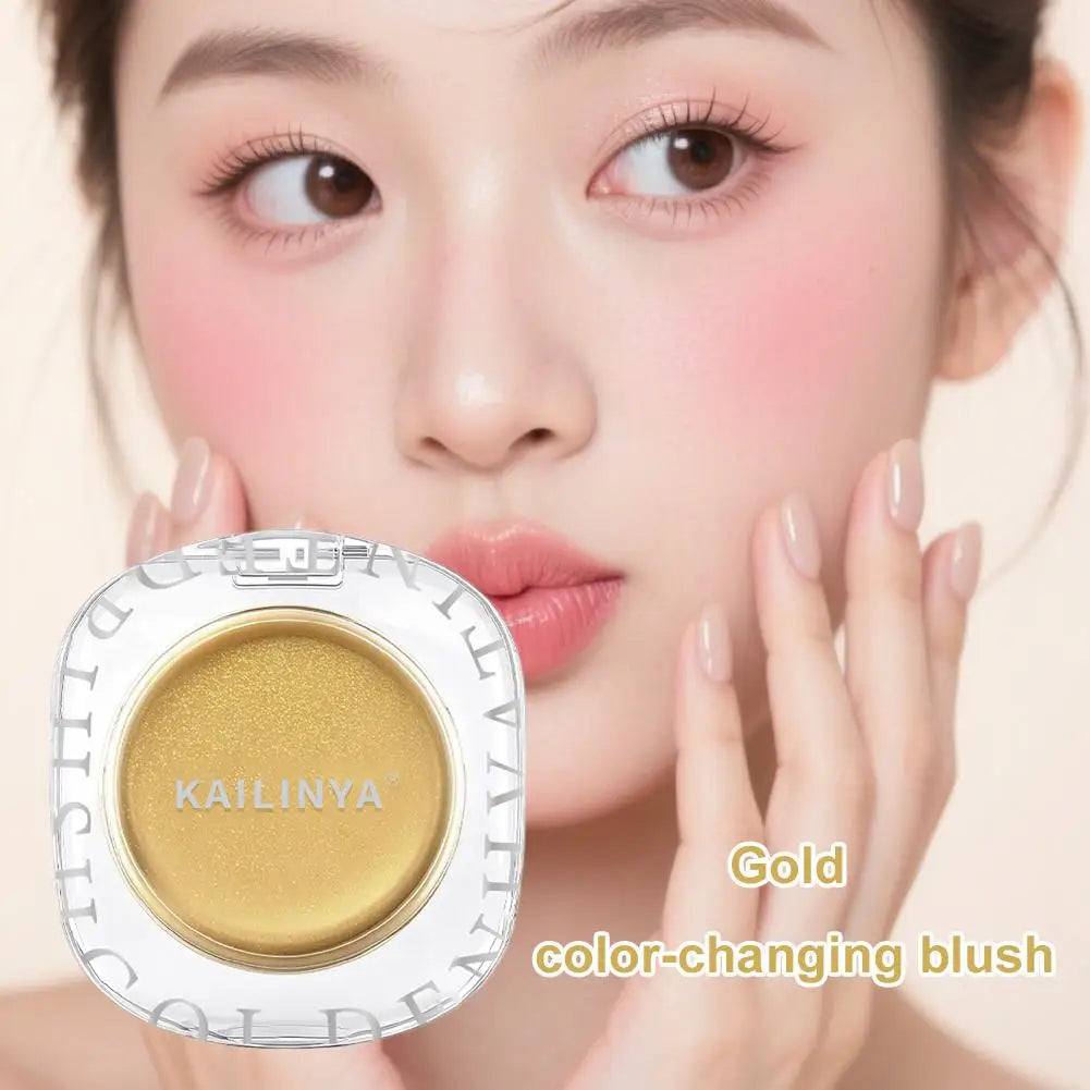 Golden Color-Changing Blush – 3-in-1 Cream Cheeks, Eyes & Lips