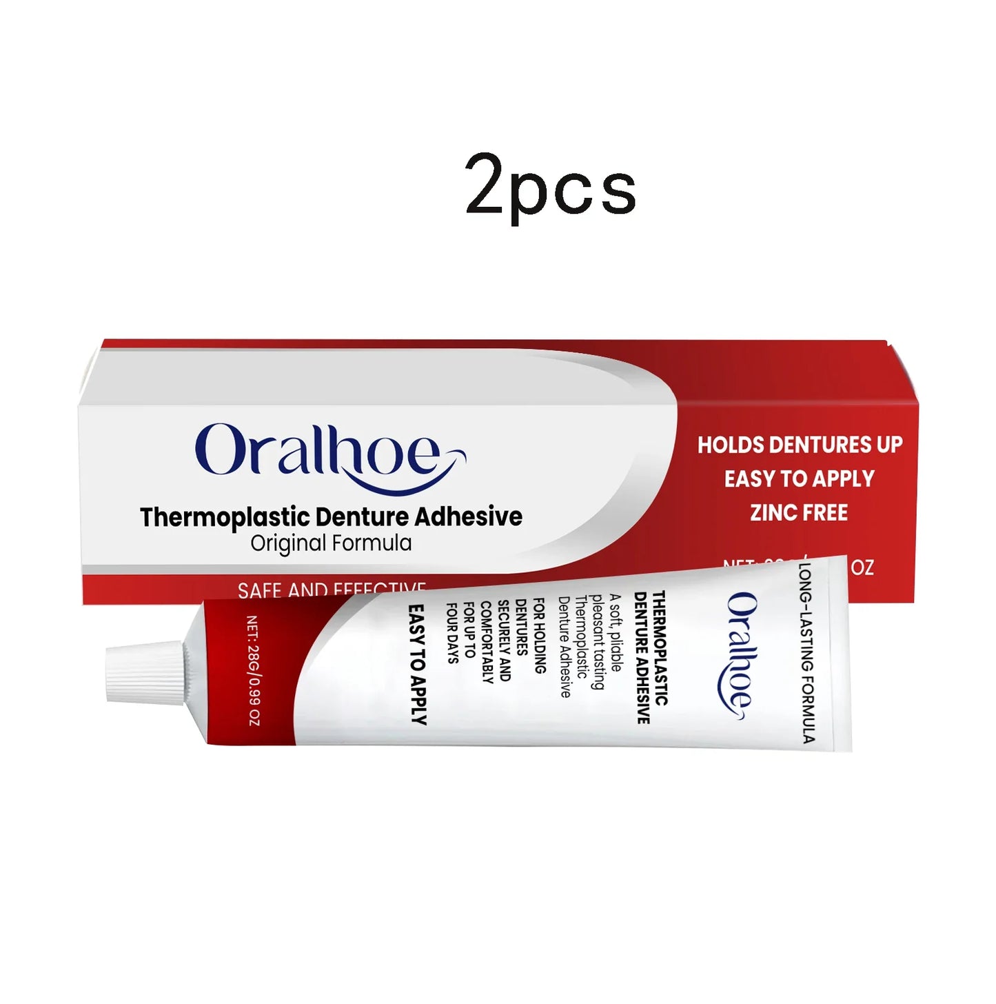 Denture Adhesive Silicone Reline Kit – Secure 28g Hold