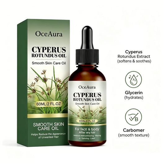 Cyperus Rotundus Body Oil – Hair Reduction & Moisturizing 60ml Hair Removal Body Oil Oasis Select