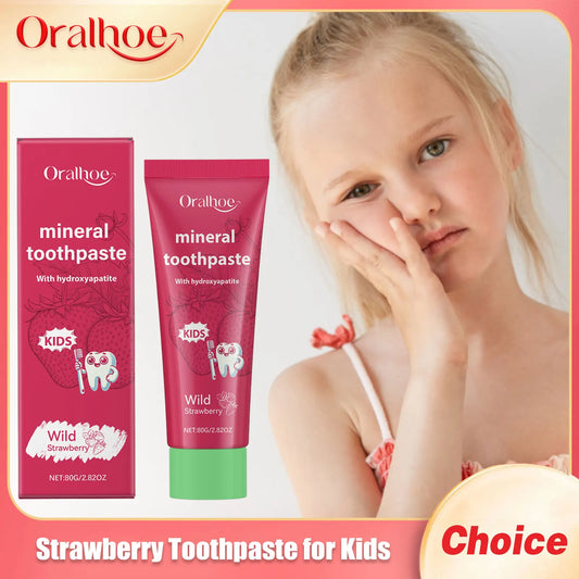 Oralhoe Kids Natural Plant-Based Toothpaste 80g | Dental Care Kids Toothpaste Peaceful Pleasures Health and Wellness