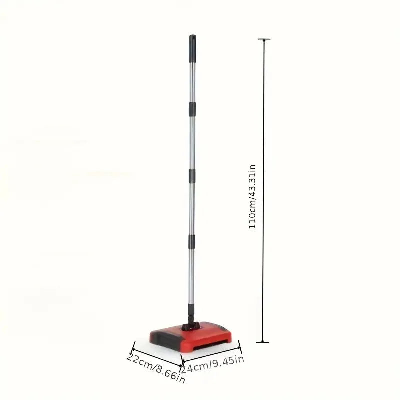 Hand Push Carpet Floor Sweeper – Pet Hair & Dust Cleaner