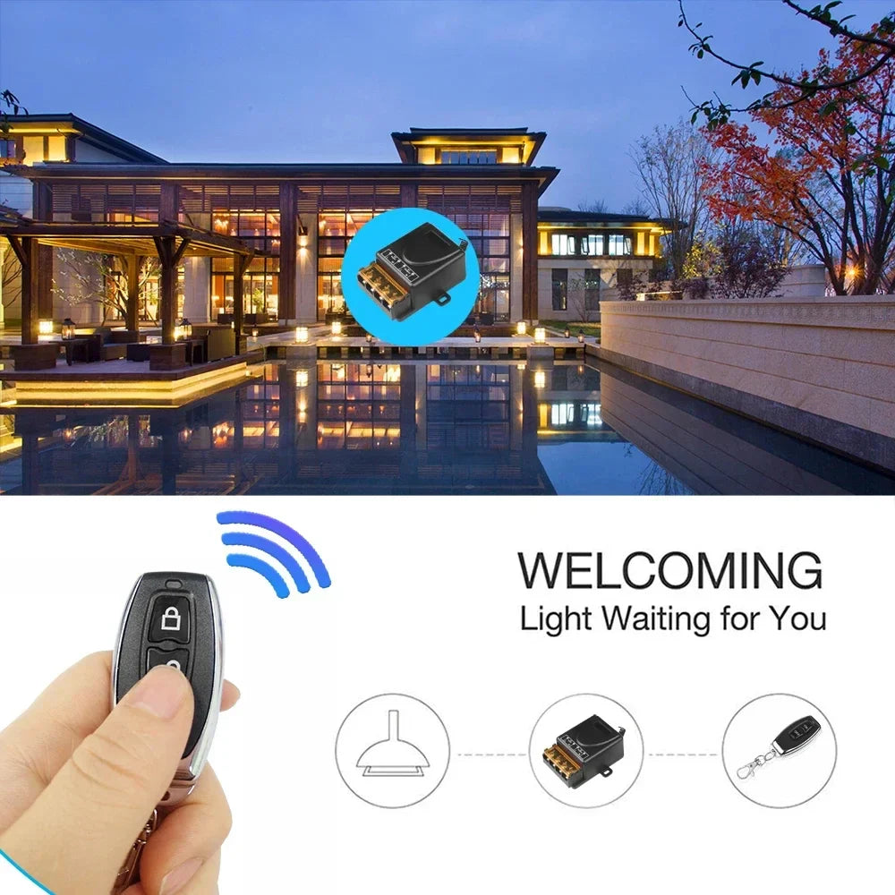 433MHz Wireless Remote Control Switch – AC 240V 30A Relay
