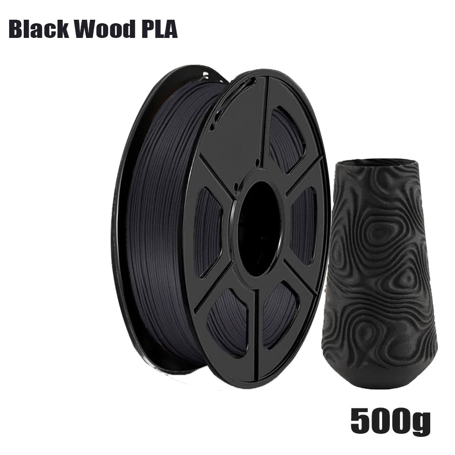 Wood PLA Filament 1.75mm Bundle – 4 Colors, Vacuum Packed