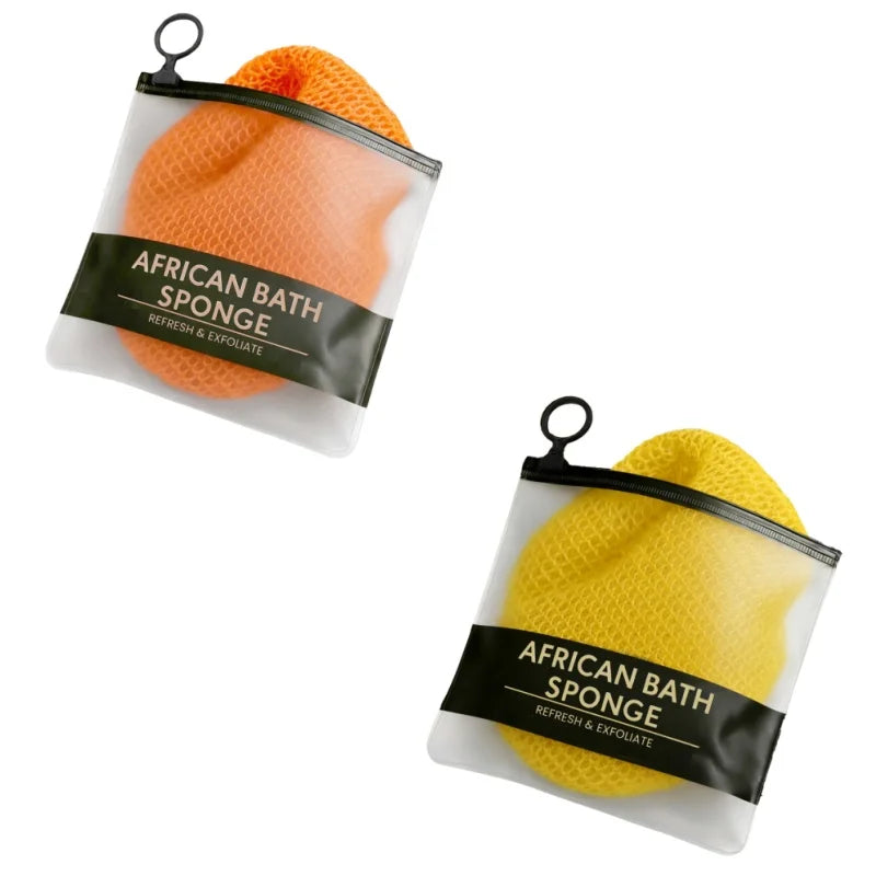 Exfoliating Scrub Bath Towel Effective Clean Back Skin Gently Remove Dead Skin Dirt Smooth Rough Skin Durable Bath Cleanse Tool Peaceful Pleasures Health and Wellness Yellow And Orange
