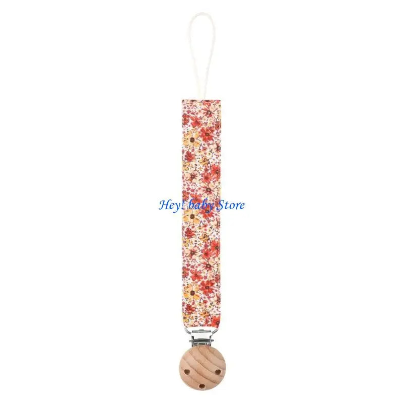 Flower Teether Pacifier Clip Chain for Baby Boys & Girls