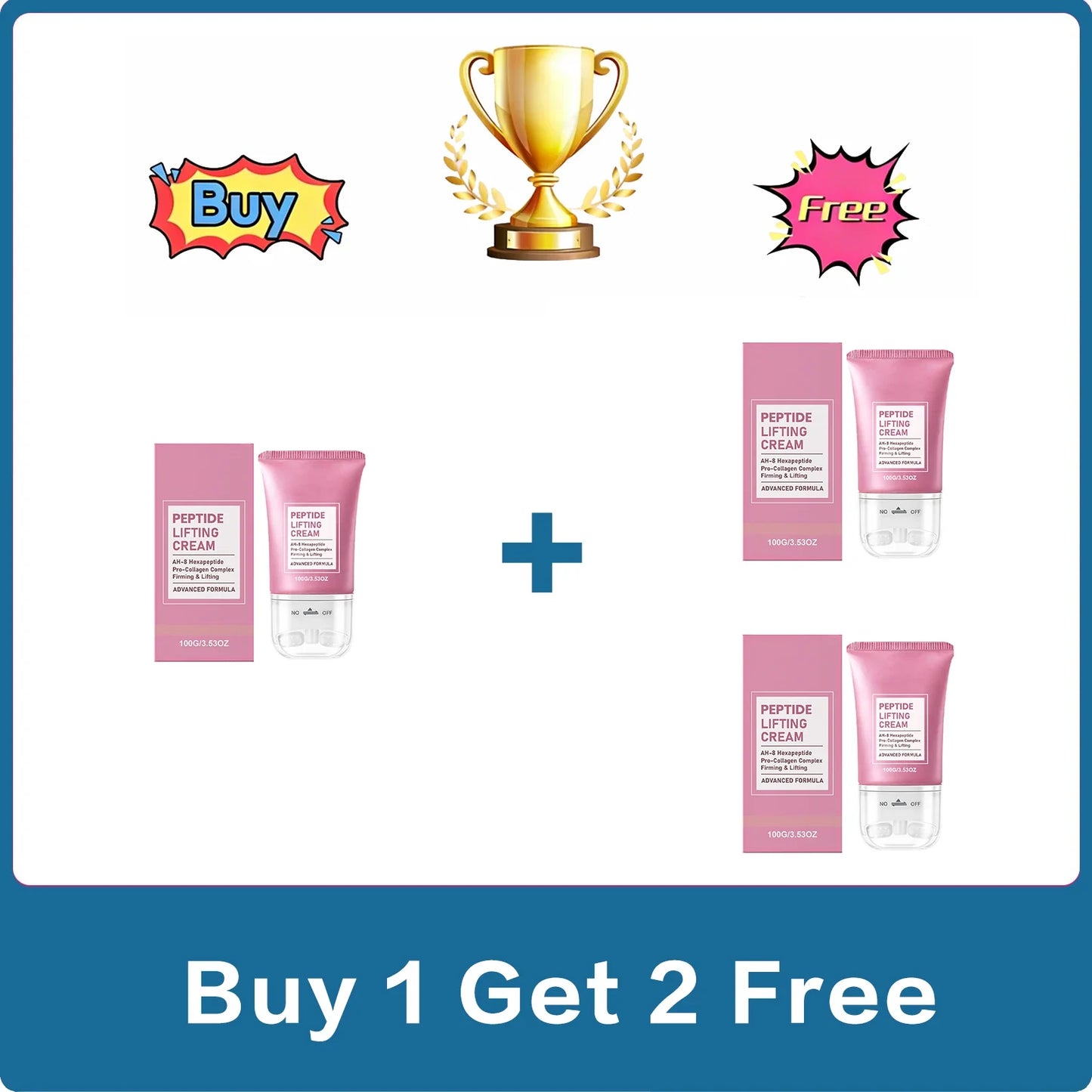 Firming Neck Cream with Roller – Lifting, Moisturizing & Brightening
