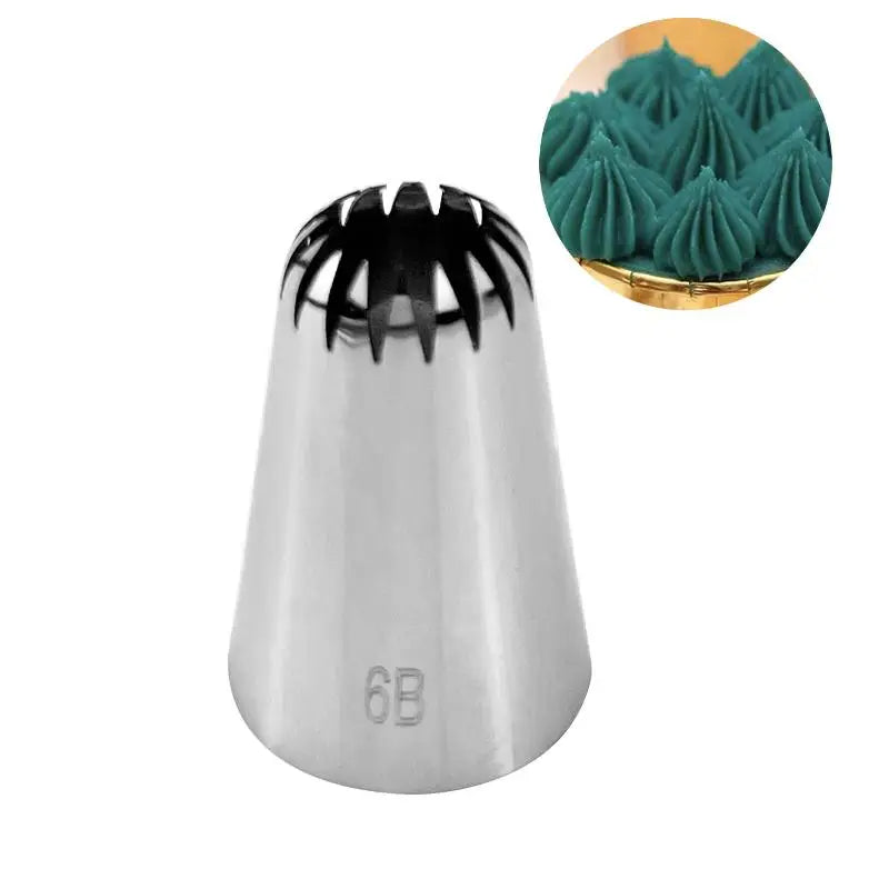 5-Piece Large Stainless Steel Cake Piping Tips Set